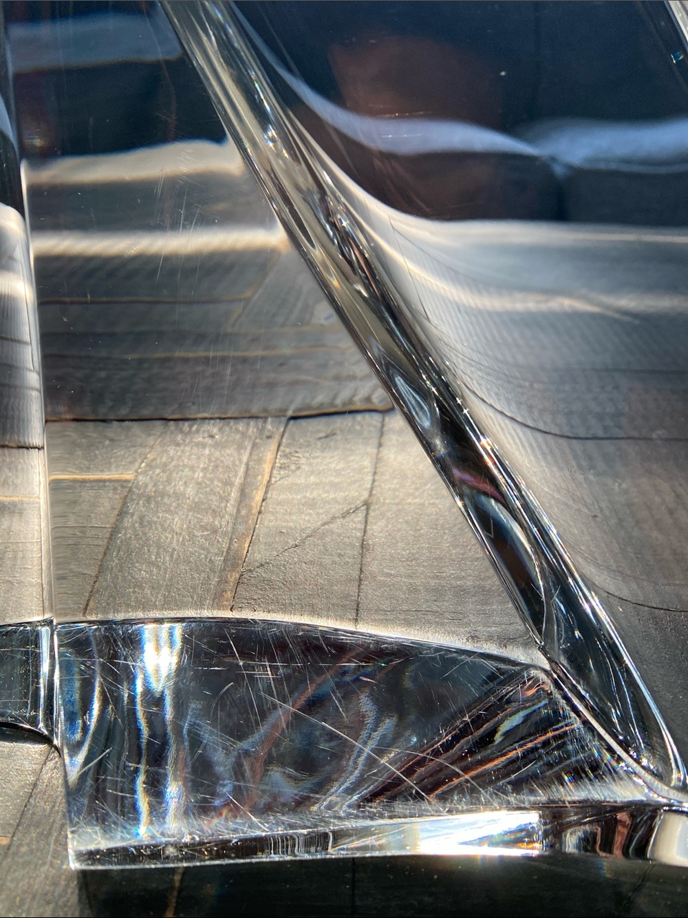 🩶Baccarat🩶Luminous Lead Crystal Alizee Sailboat Sculpture - Picture 9 of 14